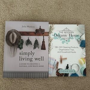Brand new Natural living books. Modern organic home and simply living well.